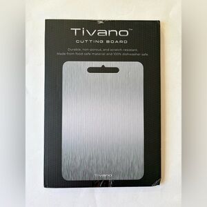 Tivano Cutting Board Metal 11.4” x 8” Durable Scratch Resistant Dishwasher Safe